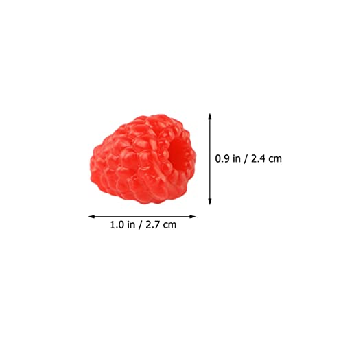 Orfofe 60Pcs Home For Festival Strawberry Desk Decor Strawberries Simulation And Ornaments Vegetable Adornments Models Dessert Photo Household Raspberries Props Emulation #TOP3