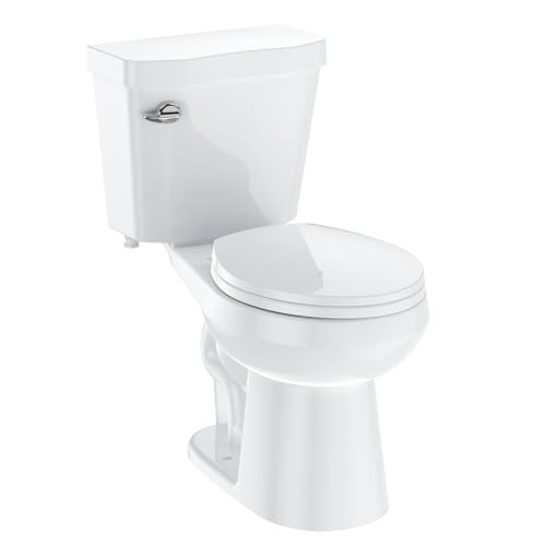 GarveeTech Two-Piece Toilet ADA Height, Elongated Toilets for Bathrooms, Soft