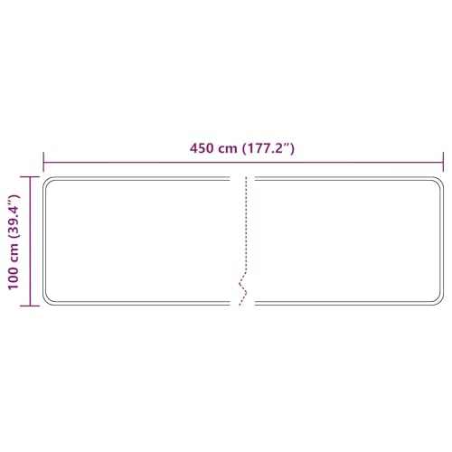 Tapis de passage antidérapant grand format pour couloir