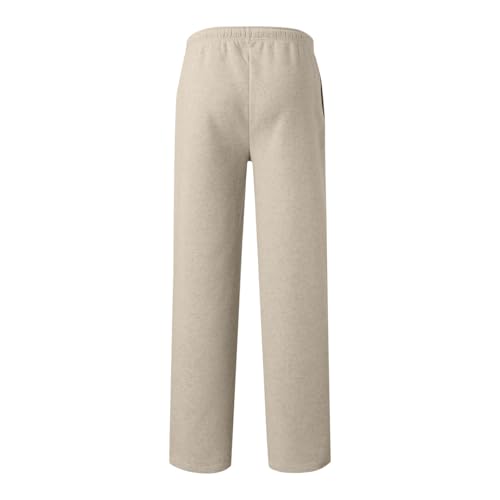 Boys Baggy Sweatpants Wide Straight Leg Open Bottom Fleece Cargo Sweat Pants Elastic Waist Kids Active Workout Jogger4