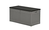 Garden Impressions Primo Kissenbox - 270 Liter - 109x51 cm - Dunkelgrau-Schwarz
