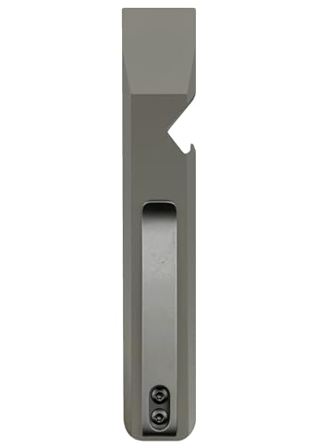 DAILYCARRYCO. SlimPry 2.0 Ultimate Slim Mini Everyday Carry PryBar Simple Keychain Carry Pry Tool Lightweight Sleek KeyChain (Bead Blasted Titanium)