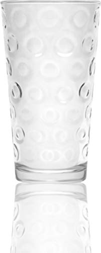 Circleware Circle Huge Set Of 16 Highball Tumbler Drinking Glasses And Whiskey Cups, Glassware For Water, Beer, Juice, Ice Tea, Beverage Decor, 8-15.7 Oz & 8-12.5 Oz #TOP7