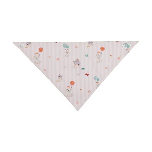 Image of abracadabra Cotton Jersey Drool Bibs (Set of 3) - Soft, Super Absorbent & Lightweight With Adjustable Snaps - Puppy Love