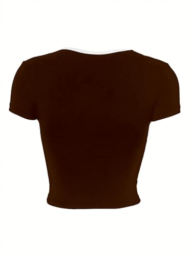 Image of Aahwan Women's Royal Polyester Regular Fit Cropped Top