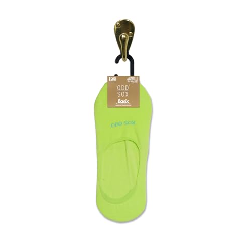 Image of Odd Sox - Basix Large No Show Socks - Soft Cotton Blend Low Profile Athletic Fit - Pastel & Bright Colors