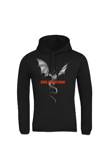 Sweat à capuche homme noir XXL CodeLife Inspire collection Dragon DDS