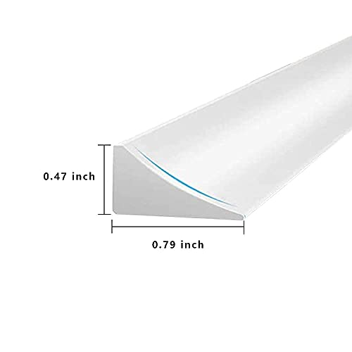 39Inch Shower Threshold Water Dam Barrier,Shower Dam Water Stopper For Frameless Shower Door Bottom,Silicone Sink Splash Guard For Kitchen Bathroom,Corner Shower Water Guard For Bathtub(Transparent) #TOP2