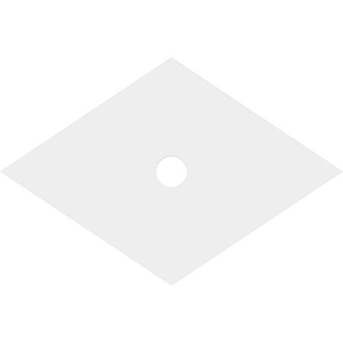 Image of Ekena Millwork CMP22X14DD-02000 Diamond Architectural Grade PVC Contemporary Urethane Ceiling Medallions 22 inchW x 14 5 /8 inchH x 2 inchID x 7 3 /4 inchC x 1 inchP