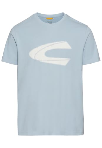 camel active Herren T-Shirt aus Organic Cotton Blau, Menswear-L
