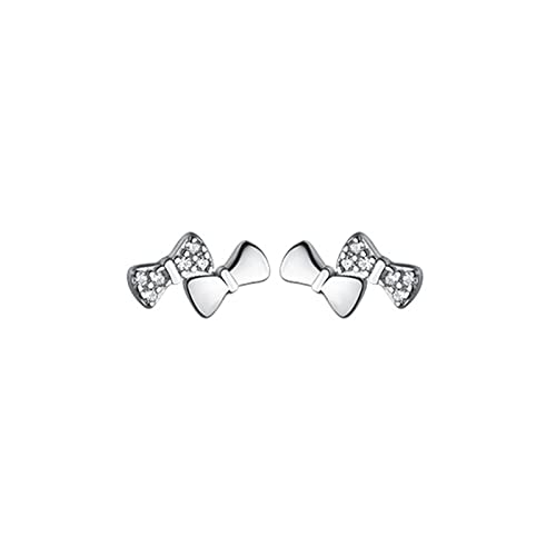 Boucles d'oreilles strass en forme de nœud pour femme accessoire de mariage élégant