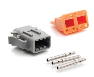 Amphenol, ATM06-08SA-KT01, 8 Socket Plug Wedge and Contacts Kit (5 Items)