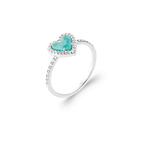 Bague en Argent 925 rhodié avec cabochon amazonite d'une élégance artisanale durable