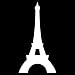 MBNMDFEGGJM 3 pièces Autocollants de Voiture 9X17.2CM Tour Eiffel Autocollant Graphique étanche Auto-adhésif pour Ordinateur Portable, Voiture, vélo Cadeaux de Bricolage