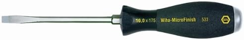 Wiha 53320 6.5x 125 MicroFinish Slotted Screwdriver