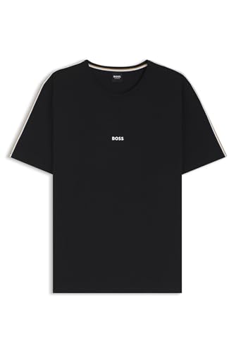 Boss Para Hombre. 50545930 Camiseta Unique Negro (Xl), Casual, AlgodóN, Manga Corta