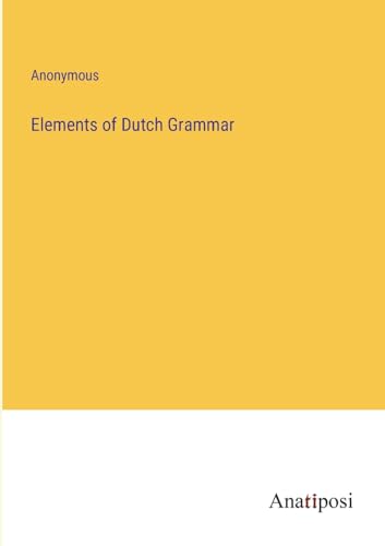 Elements of Dutch Grammar