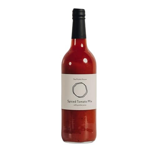 The Pickle House Spiced Tomato Juice - Umami Rich Blend of Tomatoes Pickle Juice & Celery Salt Ready-to-Serve over Ice or as a Bloody Mary Mix Vegan & Gluten Free Cocktail Base x6 750ml Bottles
