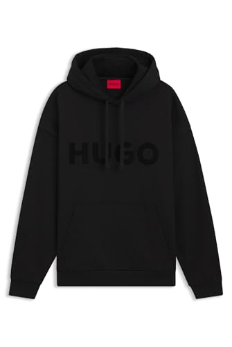 HUGO mens Tonal Logo Hooded Sweatshirt