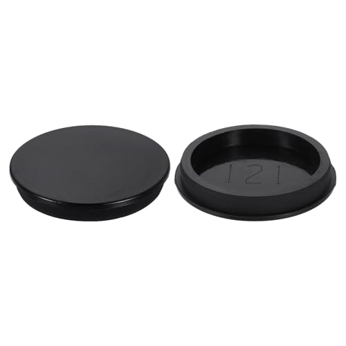 Image of uxcell 2Pcs Silicone Hole Plug, Waterproof Round Rubber Stoppers Bottle Seal Plugs Tube Pipe End Caps for 120mm /4.72 inch Hole for Bathtub Bottle, Black