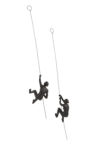 JOTEX Female Climbers Dekorative Figuren, 2er-Pack, Rostbraun, Braun