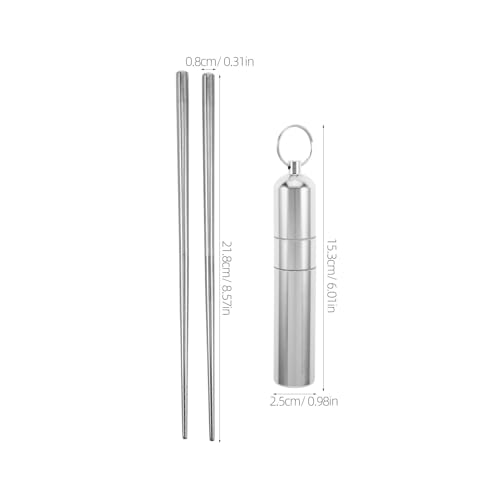 Palillos de camping plegables con funda para senderismo y picnic al aire libre 8