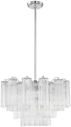 Crystorama Addis 9 Light Polished Chrome Chandelier