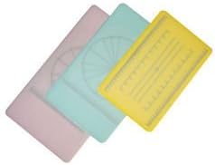 山県化学 調理用積層式目盛り入りまな板 長方形L イエロー ポリエチレン 日本 AMNE509