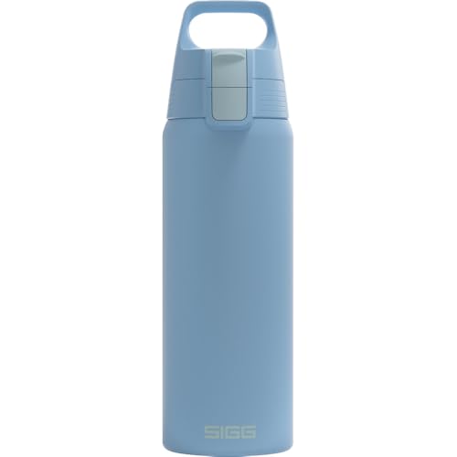 SIGG - Borraccia in acciaio inox - Shield One Water Blue - Adatto per bevande gassate - A prova di perdite - Leggera - Senza BPA - Outdoor & Fitness - Blu - 0,75L