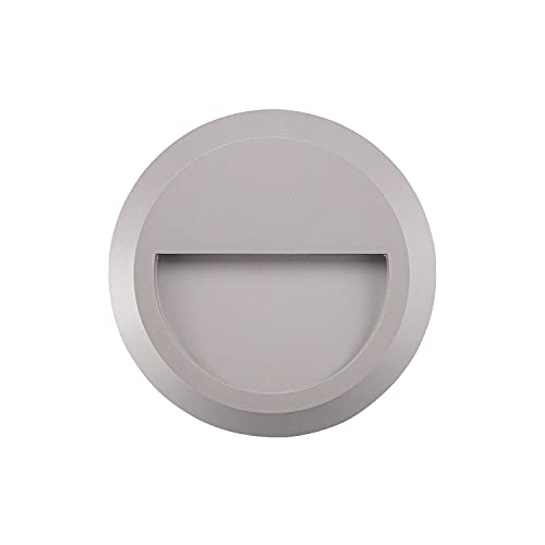 Popp Pack x1 Lámparas Aplique LED Gris Exterior IP65 1.5W 4000K 150Lm Superficie de Pared Iluminacion Escalera Led Fachada...