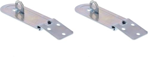 BURG WÄCHTER Sicherheits-Vorrichtung für Vorhängeschloss, Für flächenbündige Türen, Panzer-Überfalle PCC 80 SB (Packung mit 2)