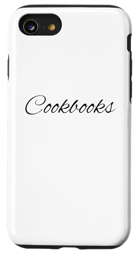 Custodia per iPhone SE (2020) / 7 / 8 Libri di cucina / amanti dei libri di cucina / Homecook / design moderno dei caratteri