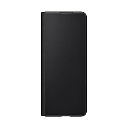 Étui en cuir pour Samsung Galaxy Z Fold 3 rabat noir antichoc