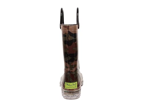 Western Chief Boys Waterproof Rain Boots That Light Up With Each Step, Camo Green, 1 M Us Little Kid #TOP3