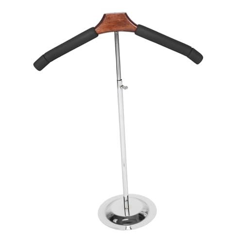 MUCKLILY Clothing Rack Multifunctional Display T-Shirt Stand Nonslip Hangers Modern Stainless Steel Base for Retail Boutiques