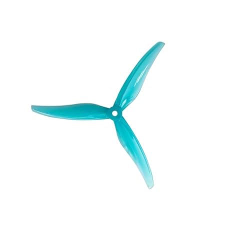 Hélices 6 pouces 6030 à 3 pales en polycarbonate bleu pour drone FPV