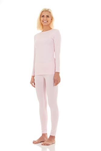 Bodtek Women’s Thermal Underwear Set Long John Base Layer Fleece Lined Top