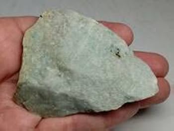 Amazon.co.jp: 青緑 127g (白) 翡翠 原石 ヒスイ 鉱物 鑑賞石