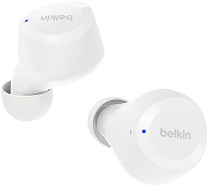 Belkin auriculares True Wireless SoundForm Bolt, inalámbricos con 28 horas de autonomía y modo mono, resistencia IPX4 frente al agua y el sudor, Bluetooth, micrófono, para iPhone, Galaxy y otros