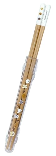 田中箸店 箸&ハーフケースセット ダックスフンド ナチュラル 23cm No.530161