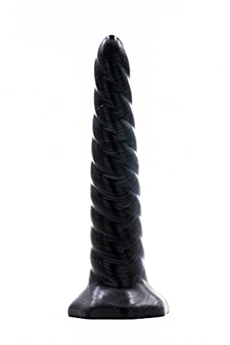 Godemichet en silicone Filu Spirio noir avec base ventouse