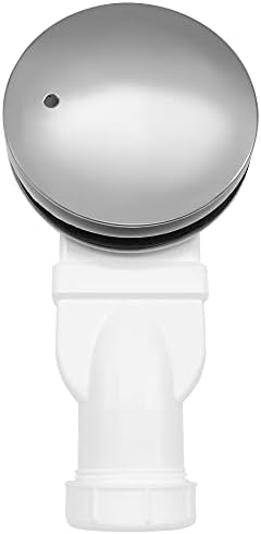 Low Profile Shower Drain P Trap Side Drain 90mm 36L/min Water Flow Chrome Plated Shower Tray Siphon Slim Drain Low Profile for Bathroom ABS