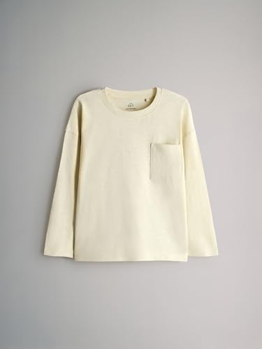 THE SET Jungen Strukturierte Langarmshirts aus Baumwolle, 4er-Pack Brown/Cream/Green/Yellow Numeric_122