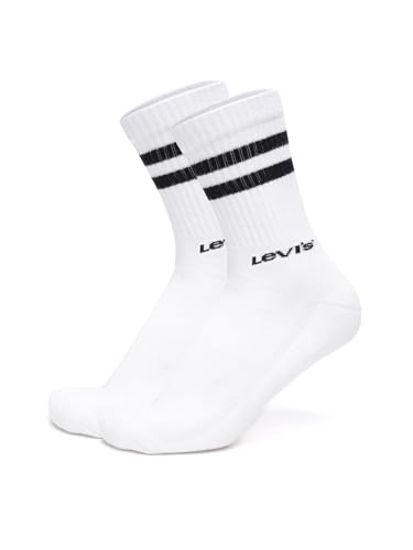 Image of Levi's Men's Cotton Stretch Crew Length Half Terry Ribbed Socks with Cushioned Sole (Pack of 3)