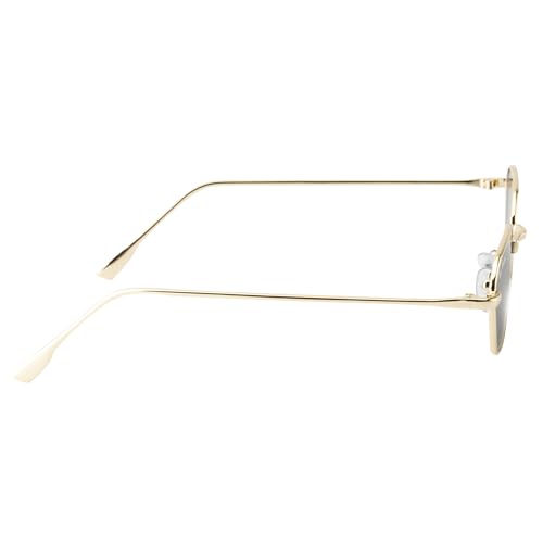 Image of Ted Smith Men's Women's UV Protection Metal Ovlish Sunglasses