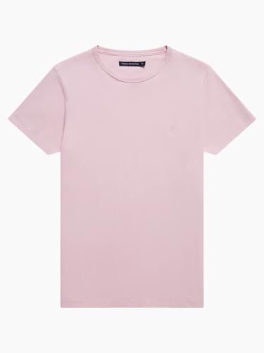 French Connection Short Sleeve Regular Fit Logo Crew Neck Tshirt-Pink-X-Large