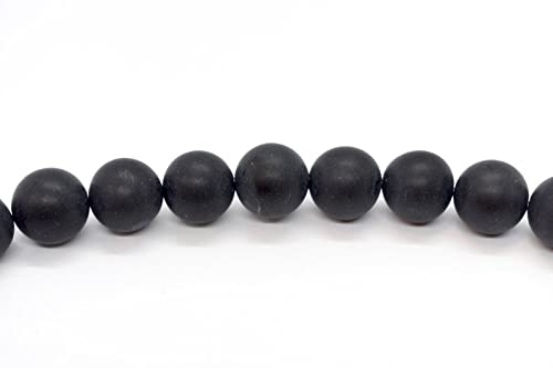 Onyx noir mat perles rondes pour créer vos bracelets bohèmes et colliers chic