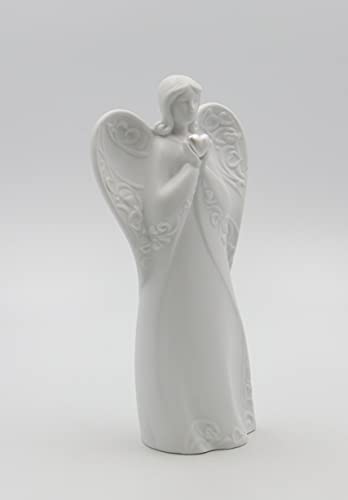 Lámpara nocturna ángel con corazón 9.4 pulg miniatura 6