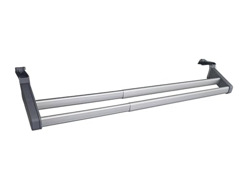 3 Pagen® Heizkörper-Trockner zweireihig für Wäschetrocknung – ausziehbar für Flexible Nutzung – Wäscheständer für die Heizung - Made in Germany – Maße: 5 x 14 x 60 bis 105 cm