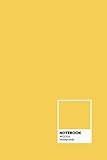 Notebook: lined Journal- Pantone color Design - Large (6 x 9 inches) - 101 Pages -Honeycomb Yellow: Composition Book Perfect bound, Soft Cover - Minimal style